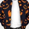 Halloween Pumpkins Pattern Black Jacket product image