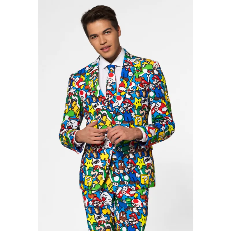 Halloween Super Mario All Over Print Suit Halloween Super Mario All Over Print Suit product image
