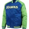 Hardwood Classics Reload 3.0 Atlanta Hawks Royal Blue/Green Jacket product image