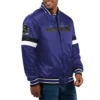 Home Game Baltimore Ravens Purple Satin Jacket product image