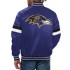 Home Game Baltimore Ravens Purple Satin Jacket product image