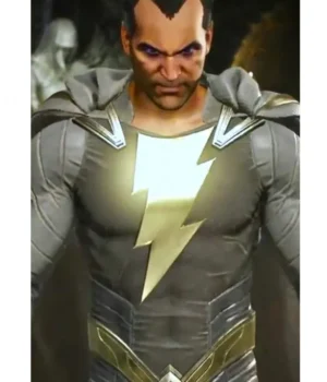 Injustice 2 Black Adam Grey Leather Jacket product image