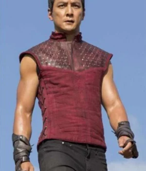 Into the Badlands Sunny Red Leather Vest product image