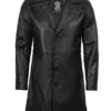 Jackson Men's Black 3/4 Length Real Leather Car Coat Jackson Men's Black 3/4 Length Real Leather Car Coat product image