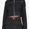 Jen Jacob Beyond the Gates Cropped Denim Jacket product image
