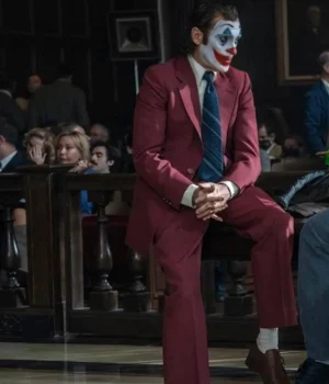 Joker: Folie à Deux Joaquin Phoenix Maroon Suit product image