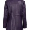 Kandis Women's Leather Purple 3/4 Length Car Coat Kandis Women's Leather Purple 3/4 Length Car Coat product image