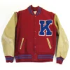 Kansas Jayhawks Red Letterman Jacket product image