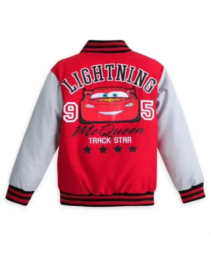 Lightning Mcqueen Varsity Bomber Jacket Lightning Mcqueen Varsity Bomber Jacket product image