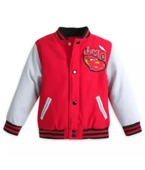 Lightning Mcqueen Varsity Bomber Jacket product image
