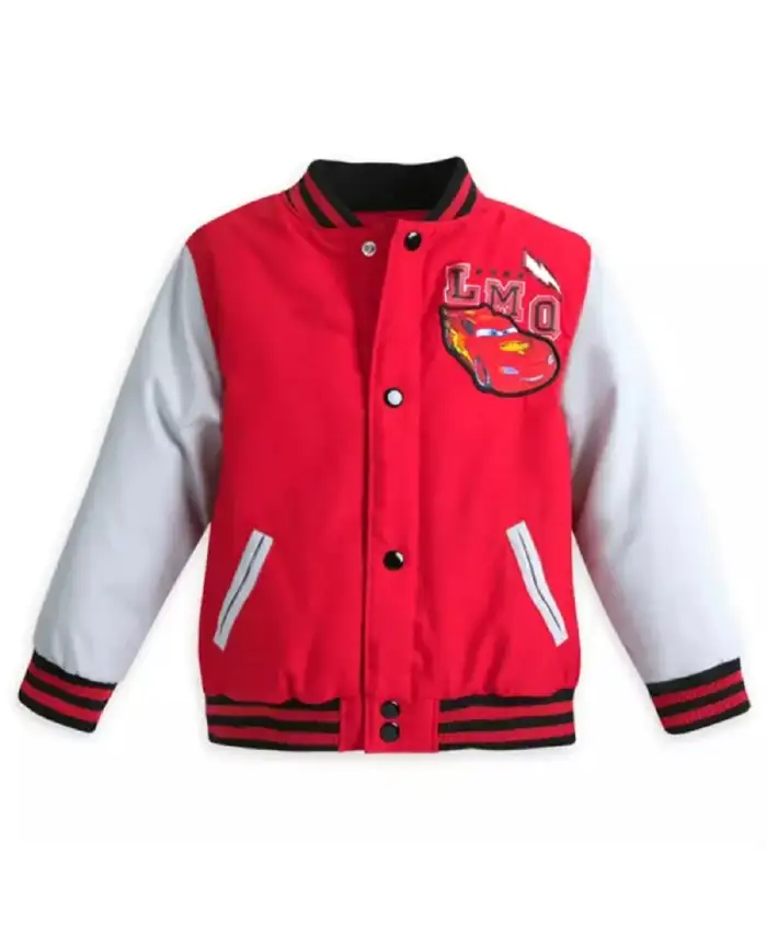 Lightning Mcqueen Varsity Bomber Jacket Lightning Mcqueen Varsity Bomber Jacket product image