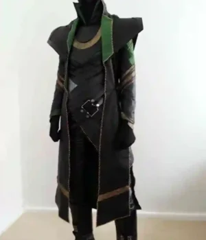 Loki Long Leather Costume Coat product image