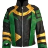 Loki Zipper Closure Leather Jacket product image