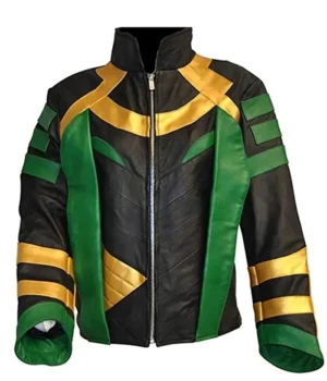 Loki Zipper Closure Leather Jacket product image