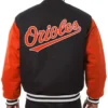 Baltimore Orioles Varsity Black and Orange Wool Jacket Baltimore Orioles Varsity Black and Orange Wool Jacket product image