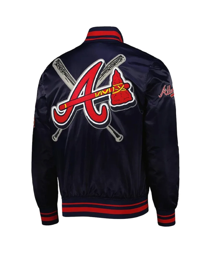 Atlanta Braves Mash Up Navy Jacket Atlanta Braves Mash Up Navy Jacket product image
