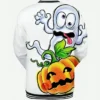 Men’s Funny Halloween Pumpkin Print Varsity Jacket Men’s Funny Halloween Pumpkin Print Varsity Jacket product image