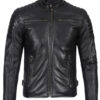 Felix Men's Black Biker Style Leather Jacket Felix Men's Black Biker Style Leather Jacket product image