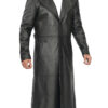 Jackson Men's Black Leather Long Duster Coat product image