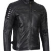 Felix Men's Black Biker Style Leather Jacket Felix Men's Black Biker Style Leather Jacket product image