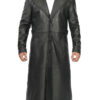 Jackson Men's Black Leather Long Duster Coat product image