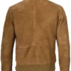 Adamsville Mens  Brown Bomber Suede Jacket product image