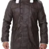Men's Dark Brown Sherpa Coat product image