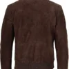 Adamsville Mens Dark Brown Suede Bomber Jacket product image