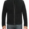 Bond Men's Black Casual Suede Jacket Bond Men's Black Casual Suede Jacket product image
