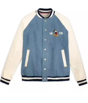 Mickey Mouse Denim Varsity Jacket product image