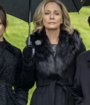 Moira Queen Arrow Season 8 Black Coat product image