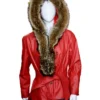 Mrs Claus The Christmas Chronicles Red Leather Jacket product image