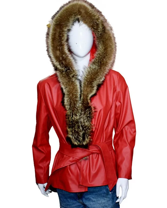 Mrs Claus The Christmas Chronicles Red Leather Jacket Mrs Claus The Christmas Chronicles Red Leather Jacket product image