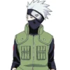 Naruto Kakashi Hatake Cotton Flak Green Zip Up Vest product image