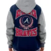 Throwback Prep Atlanta Braves Navy Hoodie Jacket Throwback Prep Atlanta Braves Navy Hoodie Jacket product image