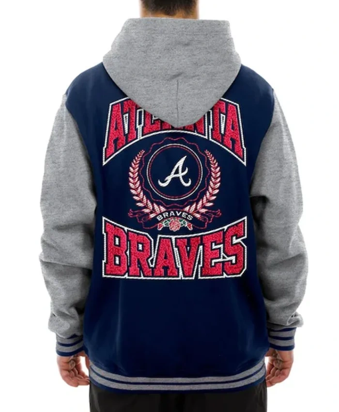Throwback Prep Atlanta Braves Navy Hoodie Jacket Throwback Prep Atlanta Braves Navy Hoodie Jacket product image