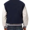 Navy/White Atlanta Braves Full-Snap Varsity Jacket Navy/White Atlanta Braves Full-Snap Varsity Jacket product image