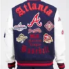 Old English Atlanta Braves Varsity Jacket product image