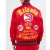 Old English Atlanta Hawks Classic Rib Red Jacket product image