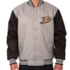 Poly Twill Anaheim Ducks Front Hit Gray/Black Jacket product image