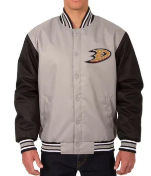 Poly Twill Anaheim Ducks Front Hit Gray/Black Jacket product image