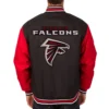 Poly Twill Atlanta Falcons Varsity Black and Red Jacket product image