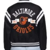 Baltimore Orioles Printed Logo Varsity Satin Jacket product image