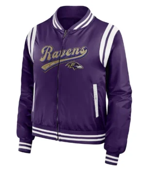 Purple Baltimore Ravens Bomber Full-Zip Jacket product image