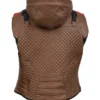 Red Hood Gotham Knights Bat Logo Leather Vest product image