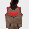 Red Hood Gotham Knights Bat Logo Leather Vest product image
