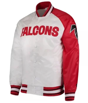 Red-White Atlanta Falcons Start of Season Retro Satin Jacket product image
