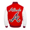 Atlanta Braves Prep Varsity Wool/Leather Jacket Atlanta Braves Prep Varsity Wool/Leather Jacket product image