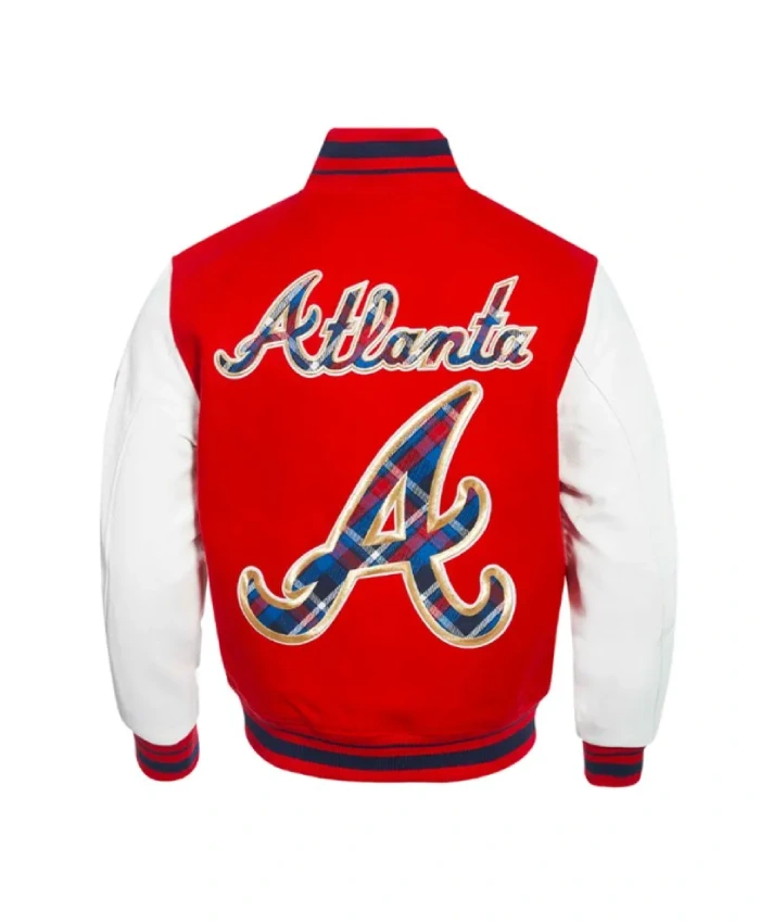 Atlanta Braves Prep Varsity Wool/Leather Jacket Atlanta Braves Prep Varsity Wool/Leather Jacket product image