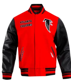 Retro Atlanta Falcons Classic Rib Varsity Jacket product image